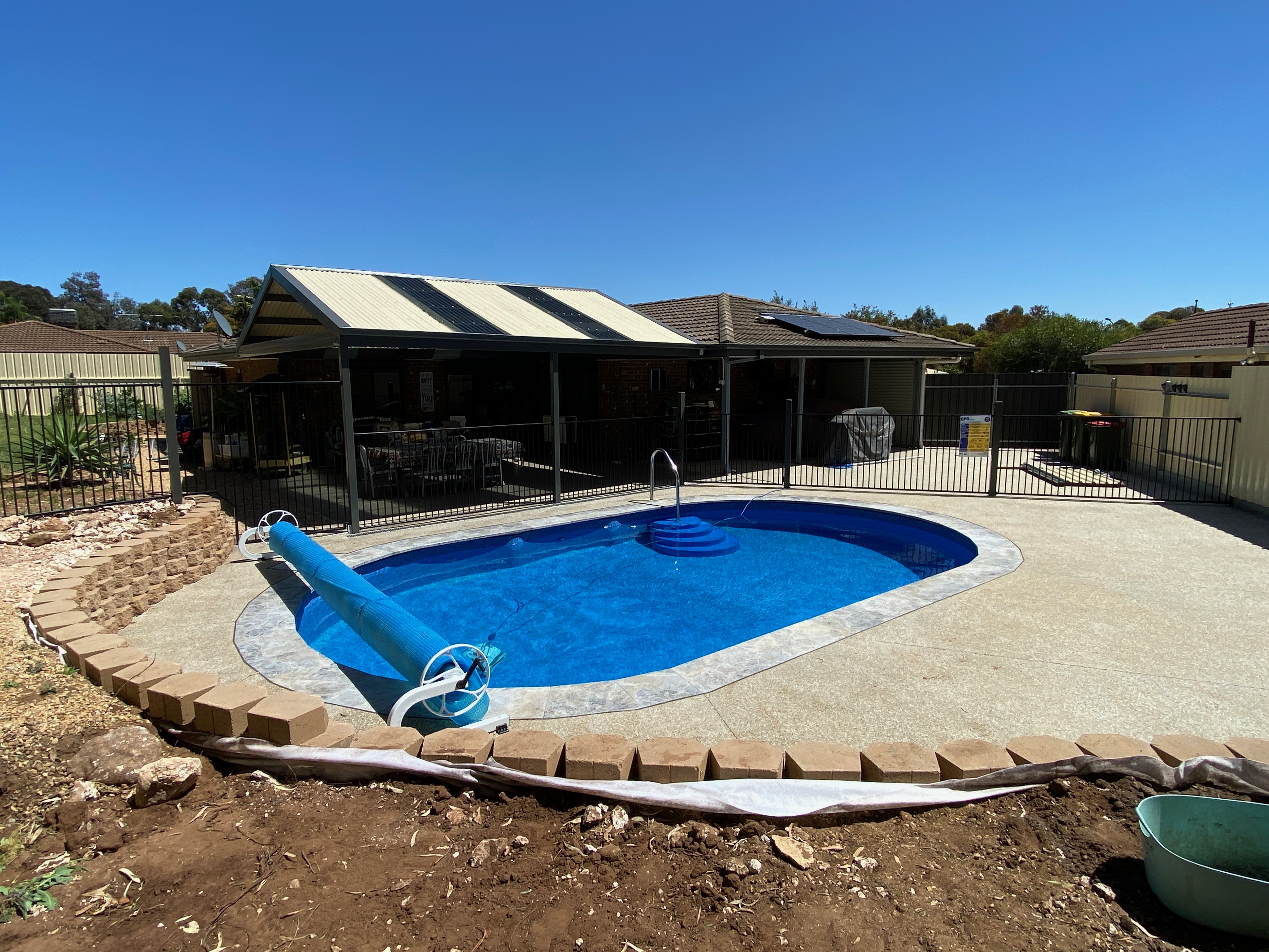 Backyard Pool Installation